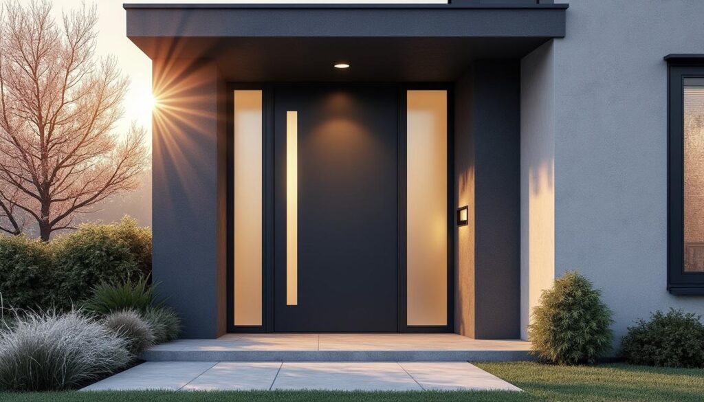 découvrez notre porte d'entrée isolante qui réduit vos pertes de chaleur jusqu'à 20%, vous assurant un confort optimal et des économies d'énergie tout au long de l'année.