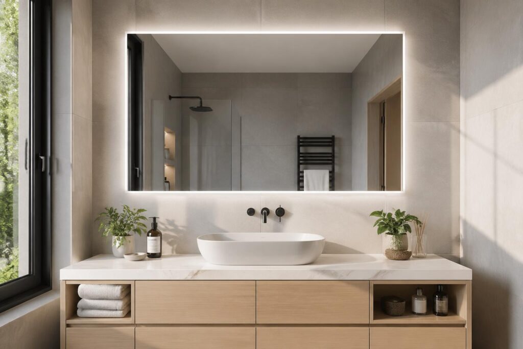 découvrez notre guide pratique pour choisir et installer le miroir éclairant idéal dans votre salle de bain, alliant design, fonctionnalité et simplicité d'installation.