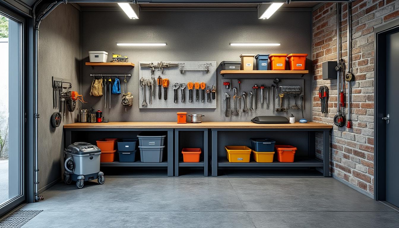 découvrez comment transformer votre garage en l'atelier idéal grâce à notre guide complet d'aménagement et une sélection d'outils essentiels pour optimiser votre espace de travail.