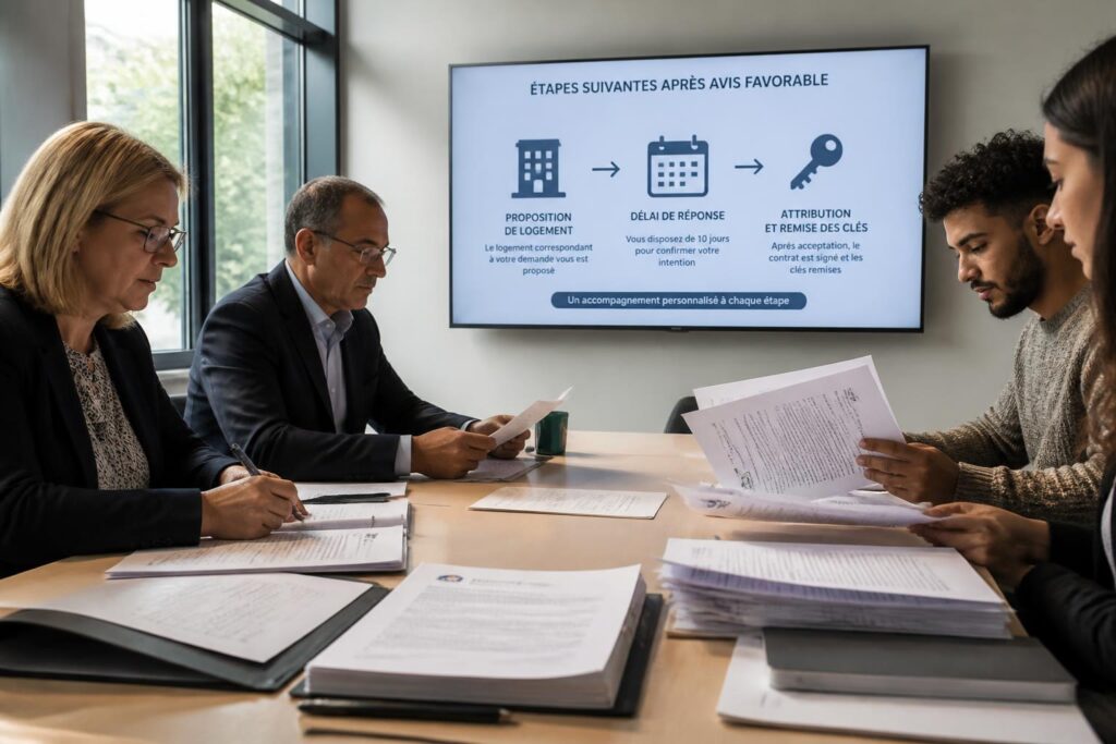 découvrez ce qu'il se passe après un avis favorable de la commission d'attribution de logement et les délais à prévoir pour finaliser votre dossier.