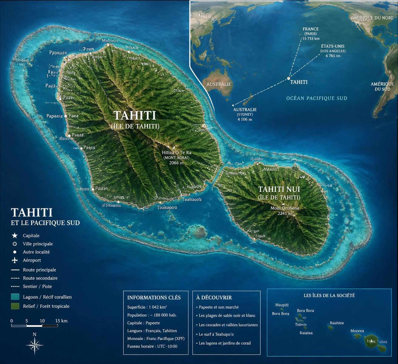 découvrez la localisation exacte de tahiti sur la carte du monde et obtenez toutes les informations pratiques pour préparer votre voyage en polynésie française.