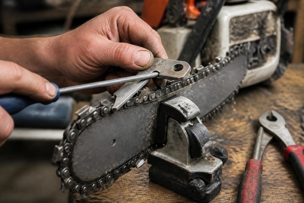 découvrez comment affûter efficacement une chaîne de tronçonneuse grâce à nos conseils sur les techniques, les outils indispensables et les angles à respecter pour un affûtage optimal.