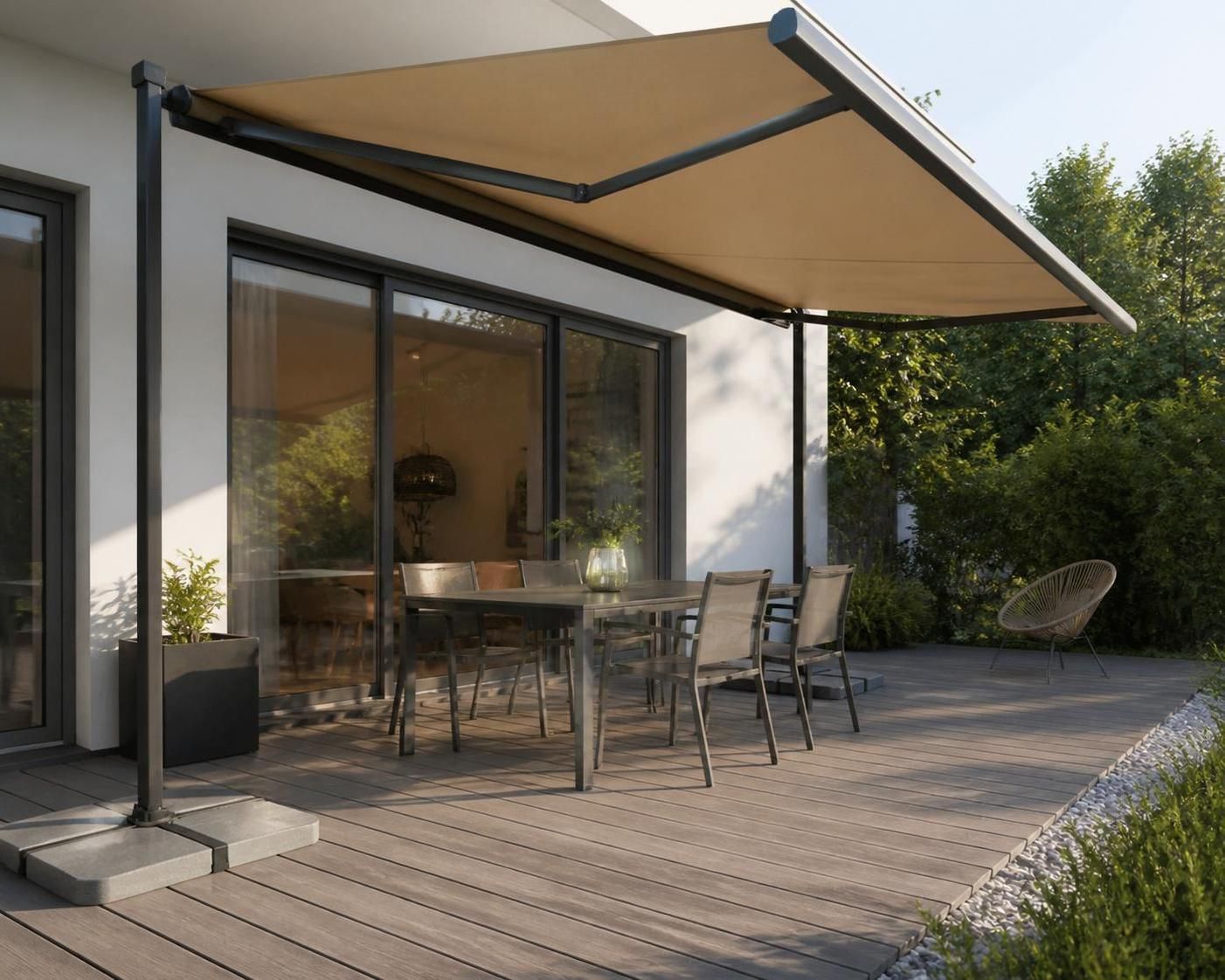 Store banne autonome : l'alternative pratique sans installation murale 2 découvrez le store banne autonome, une solution pratique et sans installation murale pour profiter de votre terrasse en toute simplicité.