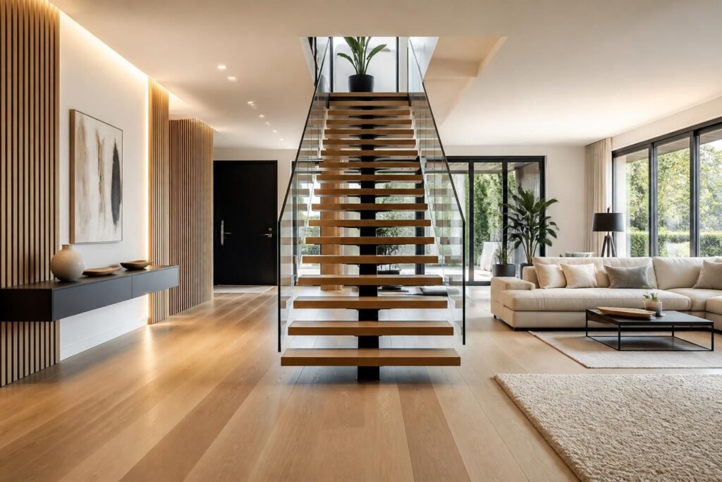découvrez comment intégrer un escalier au centre de votre salon sans gêner la circulation grâce à des astuces et idées pratiques pour optimiser l'espace et le design.