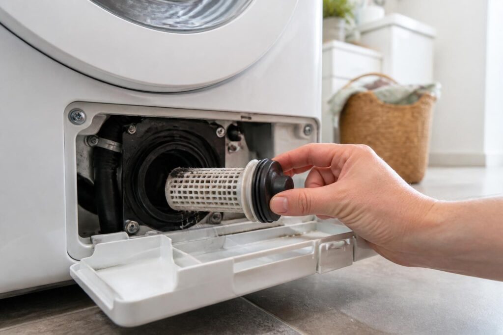 apprenez à localiser et nettoyer le filtre de votre machine à laver facilement afin de prévenir les pannes et assurer un fonctionnement optimal de votre appareil.