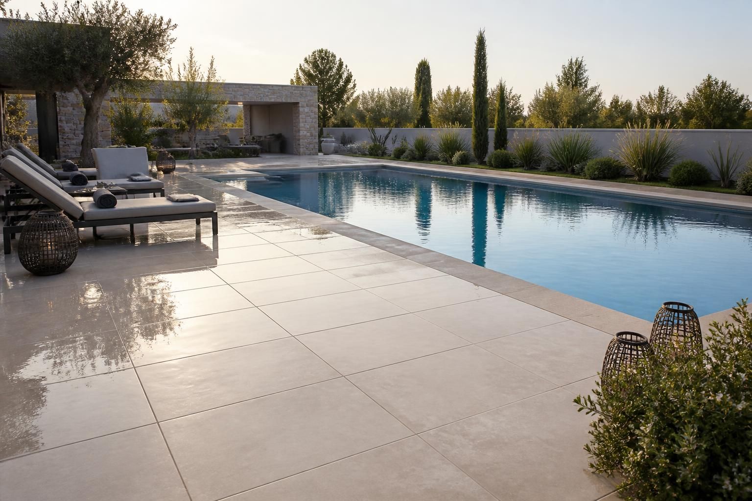 Sécuriser l'espace piscine : prix, normes et choix du carrelage antidérapant pour la plage de votre bassin 2 découvrez comment sécuriser l'espace piscine en respectant les normes, en choisissant le carrelage antidérapant adapté et en maîtrisant les prix pour une plage de bassin sûre et esthétique.