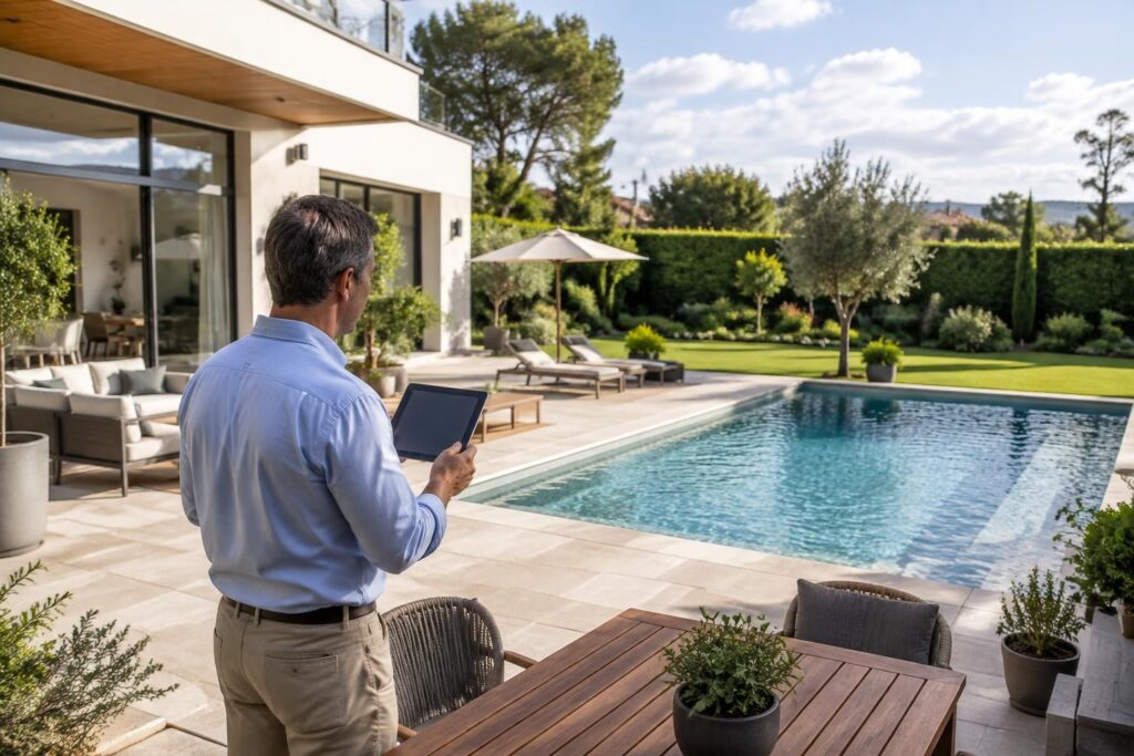 terrasse, piscine, jardin : découvrez si vos espaces extérieurs sont couverts par votre assurance habitation et quelles garanties vérifier.